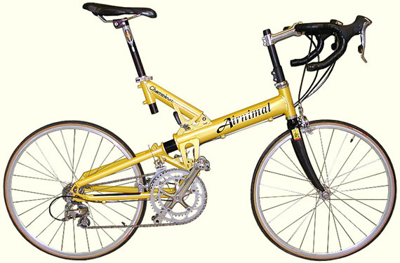 With 24-inch wheels, the Airnimal closely resembles a regular road bicycle.