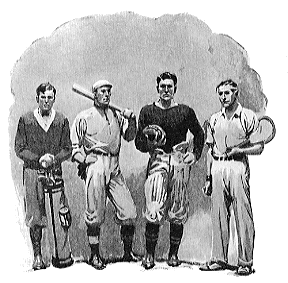 Four athletes